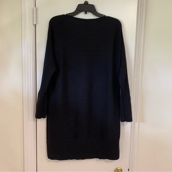 Eileen Fisher Merino Wool Ribbed Tunic Top Dolman Sleeve Oversized Size Small - Picture 5 of 7